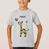 petite girafe mignonne avec ballons T-shirt (Devant)
