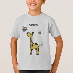 petite girafe mignonne avec ballons T-shirt