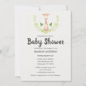 Petite Giraffe Baby shower invitation (Devant)