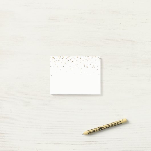 Petite Golden Stars Post-it-Notes Post-it® Notes (Op bureau)
