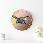 Petite grenouille peinte à l'huile, Horloge murale (Maison)