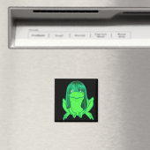 petite grenouille verte avec aimant perruque vert (In Situ (Lave-vaisselle))