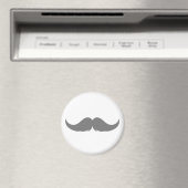 Petite Handlebar Mustache Magneet (Insitu (Vaatwasser))