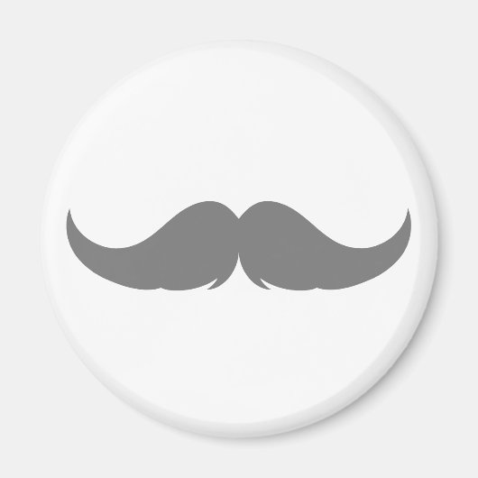 Petite Handlebar Mustache Magneet (Voorkant)