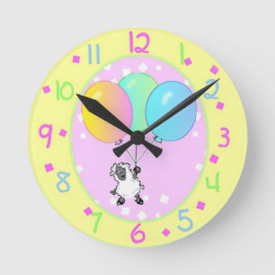 Petite horloge murale d'agneau