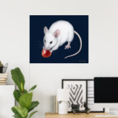 Petite impression de souris blanche (Bureau à domicile)