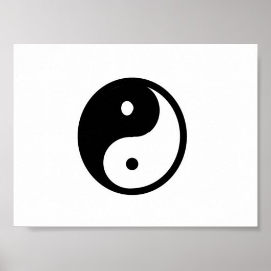 Petite impression de toile Yin/Yang (Devant)