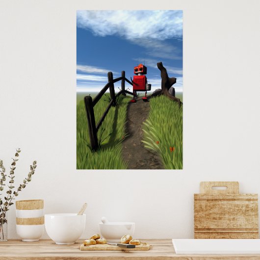 Petite impression robotique rouge (Cuisine)