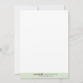 Petite invitation 5 x 7 de baby shower de lion de (Dos)