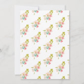 Petite invitation à la douche de bébé d'ange ethni (Dos)