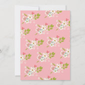 Petite invitation à la douche de bébé d'ange ethni (Dos)