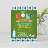 Petite invitation à la fête d'anniversaire de mini (Debout devant)