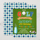 Petite invitation à la fête d'anniversaire de mini (Devant / Derrière)