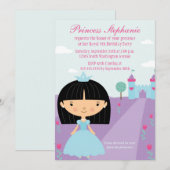 Petite invitation à la fête d'anniversaire de prin (Devant / Derrière)