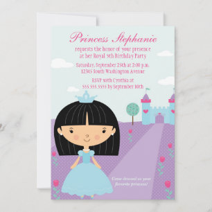 Petite invitation à la fête d'anniversaire de prin