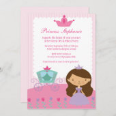 Petite invitation à la fête d'anniversaire de prin (Devant / Derrière)