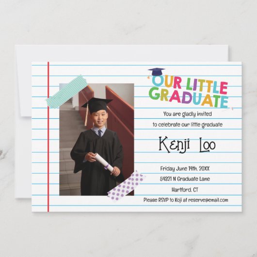 Petite invitation à la graduation (Devant)