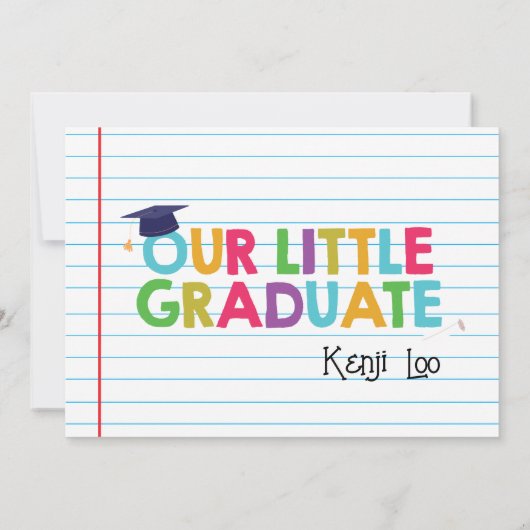 Petite invitation à la graduation (Dos)