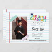 Petite invitation à la graduation (Devant / Derrière)