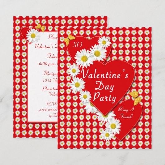 Petite invitation à la Saint Valentin (Devant / Derrière)