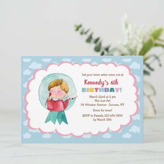 Petite Invitation Artiste (Debout devant)