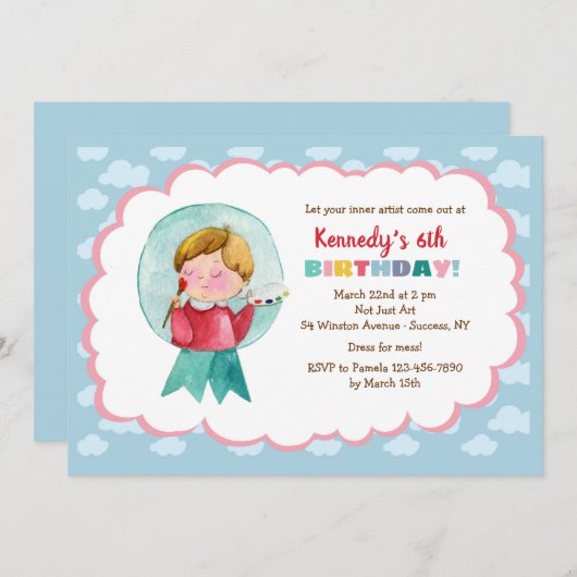 Petite Invitation Artiste (Devant / Derrière)