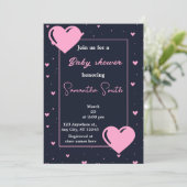 petite invitation au baby shower amoureux (Debout devant)