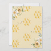 Petite invitation au baby shower au miel (Dos)