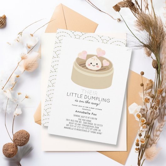Petite invitation au Baby shower de dumping