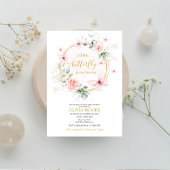 Petite invitation au baby shower papillon