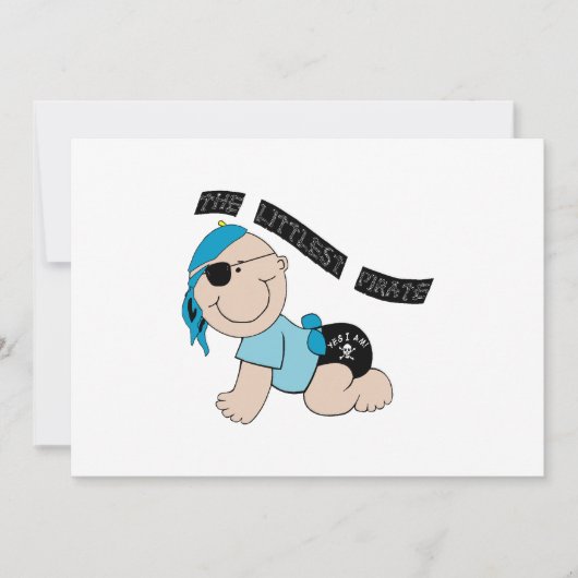 Petite invitation au pirate (garçon) - CUSTOMISEZ- (Devant)