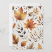 Petite invitation Baby shower Citrouille (Dos)