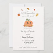 Petite invitation Baby shower Citrouille (Devant)
