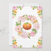 Petite invitation Baby shower Citrouille (Dos)