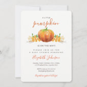 Petite invitation Baby shower Citrouille (Devant)