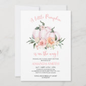 Petite invitation Baby shower Citrouille (Devant)