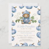 Petite invitation Baby shower Citrouille (Devant)