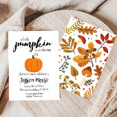 Petite invitation Baby shower Citrouille