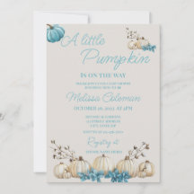 Petite invitation Baby shower Citrouille