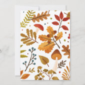 Petite invitation Baby shower Citrouille (Dos)