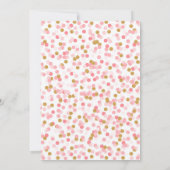 Petite Invitation Baby shower Citrouille - Or rose (Dos)