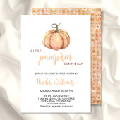 Petite invitation Baby shower Citrouille | Thème a