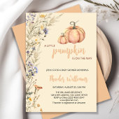 Petite invitation Baby shower Citrouille | Thème a