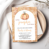 Petite invitation Baby shower Citrouille | Thème a