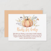 Petite invitation Baby shower Citrouille | Thème a (Devant / Derrière)