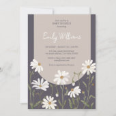 Petite invitation baby shower de marguerite fleur  (Devant)