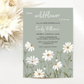 Petite invitation baby shower de marguerite fleur 