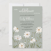 Petite invitation baby shower de marguerite fleur  (Devant)