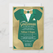 Petite Invitation Baby shower Gentleman, Tuxedo In (Devant)