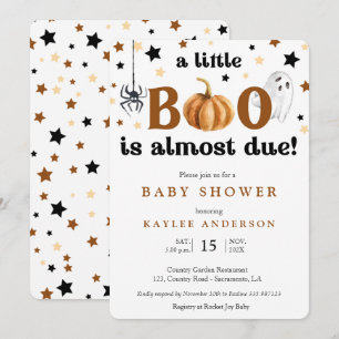 Petite invitation Baby shower Halloween